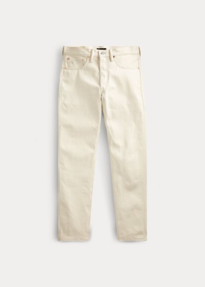 Jeans Ralph Lauren Hombre Creme - Straight Tapered Fit - WICKB5734